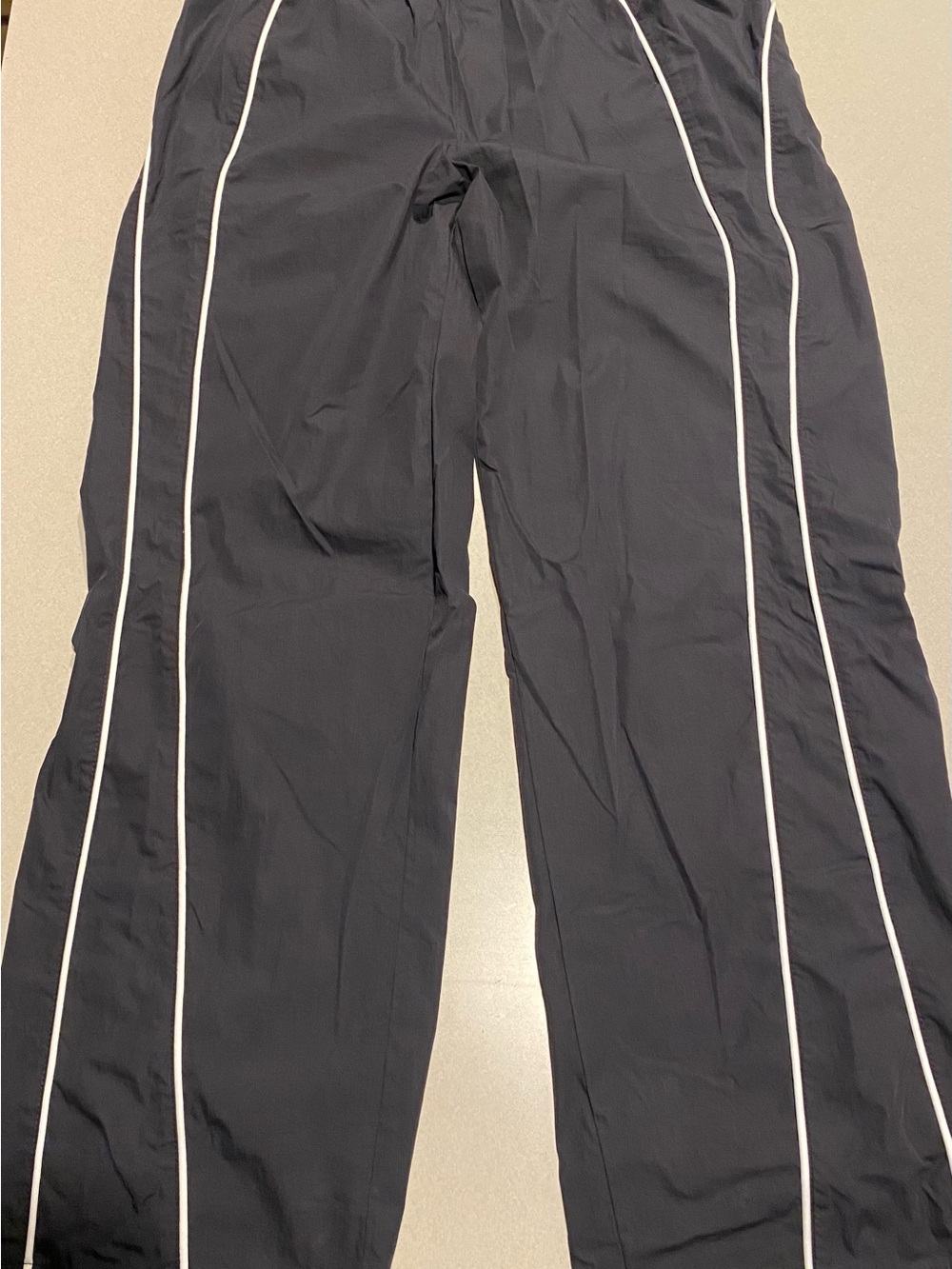 Arizona M women Black Joggers with White Piping